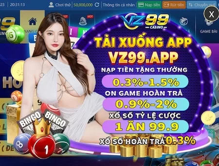 Game casino online được săn đón và yêu thích nhất tại VZ99